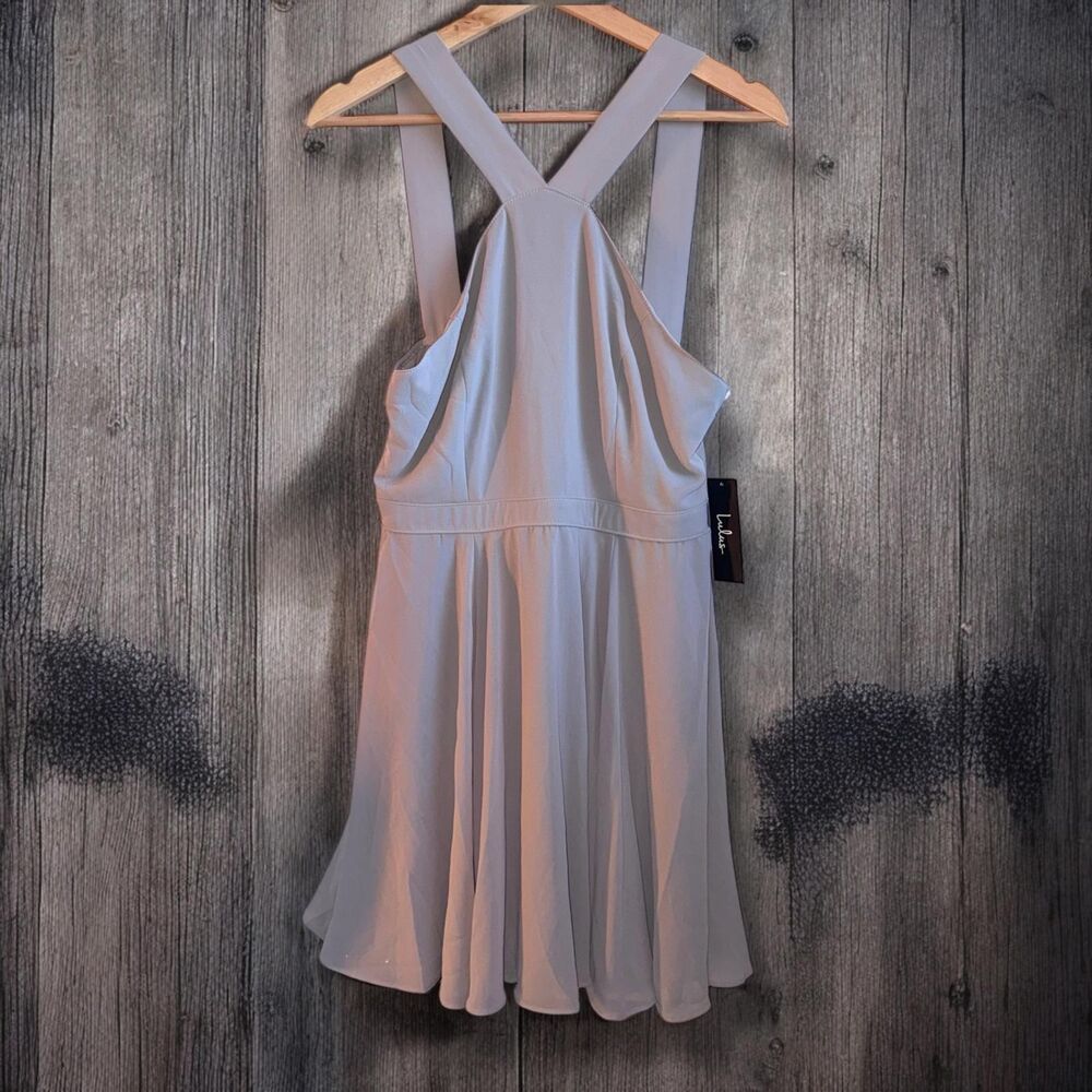 Women's NWT| Lulus |Forevermore Grey Skater Dress |Size M - Picture 5 of 6